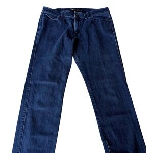 Levi's Dark Wash Straight Leg Jeans Women's Size 14M Classic Y2K Stretch Denim